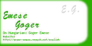 emese goger business card